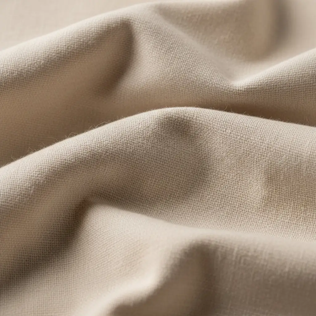A detailed closeup of cotton fabric.